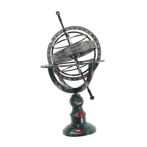 Holibanna -Ornament Globe Decor Globe Ornament Meeresgloben nautische antike Globen Szenenlayout- Desktop- aus Eisen Tischglobus aus Eisen Dark Green von Holibanna