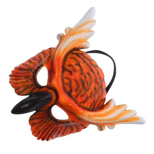 Holibanna Owl für Erwachsene Verstellbar Halbes Gesicht Tiermaske aus PP Kunststoff Komfortabel Auffälliges Design Geeignet für Halloween Karneval Kostümparty Cosplay von Holibanna
