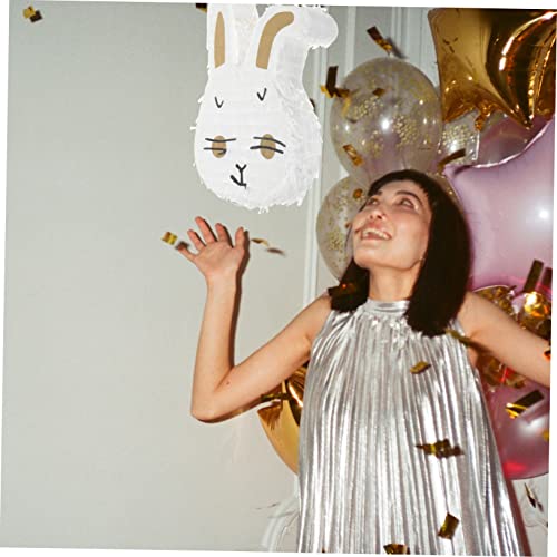 Holibanna Papier Piñata Hasenkopf Kreative Party Dekoration Buntes und Kindergeburtstags Spiel zum Befüllen mit Süßigkeiten und Geschenken Lustiges Event Piñata für Feiern und Holibanna Papier Piñata Hasenkopf Kreative Party Dekoration Buntes und Kindergeburtstags Spiel zum Befüllen mit Süßigkeiten und Geschenken Lustiges Event Piñata für Feiern und von Holibanna