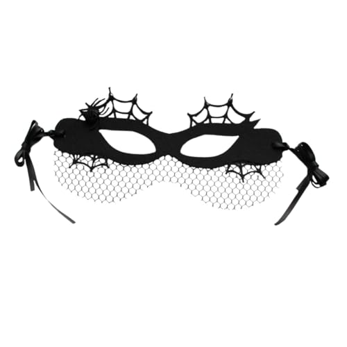 Holibanna Halloween Maske Damen Halbmaske Mit Spinnendesign Und Langlebig Für Karneval Kostümpartys Cosplay Und Halloween-veranstaltungen von Holibanna