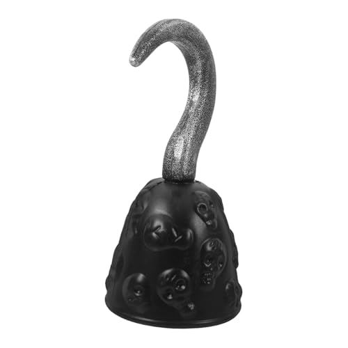 Holibanna Piratenhaken Halloween Dekoration Piraten Piraten Outfit Piratenspielzeug Piratenparty Dekoration Vintage-Deko Piraten-Handhaken Piraten-Performance-Requisiten PVC Black von Holibanna