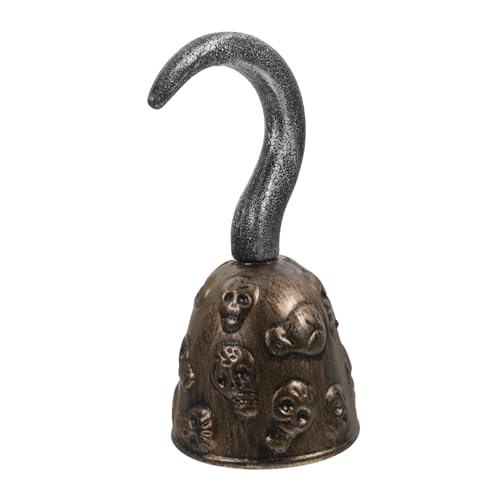 Holibanna Piratenhaken Piratenkostüm Damen Vintage Hakenstütze Cosplay-zubehör Haken Für Piratenpartys Zubehör Für Piratenpartys Halloween-Party-Piraten-Requisiten Kostümhaken PVC Golden Holibanna Piratenhaken Piratenkostüm Damen Vintage Hakenstütze Cosplay-zubehör Haken Für Piratenpartys Zubehör Für Piratenpartys Halloween-Party-Piraten-Requisiten Kostümhaken PVC Golden von Holibanna