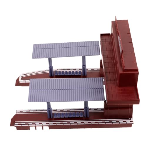 Holibanna Plastik Bahnhofsmodell Spielzeugzug Plattformzubehör Realistische Simulation DIY Bahnsteig für Kreative Eisenbahnlandschaft Zubehör von Holibanna
