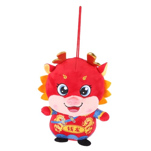 Holibanna Plüsch Drache Puppe Adorables Kuscheltier für Frühlingsfest Dekoration Perfektes zu Neujahr Farbenfrohes Design für Jung und Alt Geeignet von Holibanna