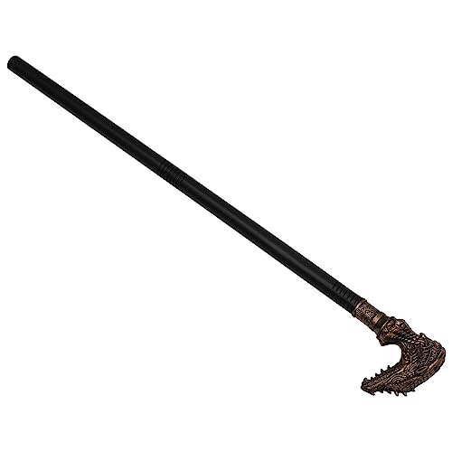 Holibanna Punk Halloween Drachenkopf Gehstock Cosplay Requisite Für Halloween Mottopartys Halloween Dekoration Accessoire von Holibanna