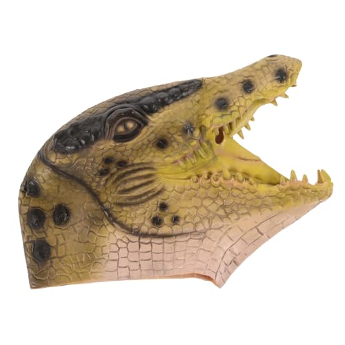 Holibanna Realistische Krokodil Maske Cosplay Kostüm Kopfbedeckung für Halloween Karneval Verstellbar Tiermaske für Maskerade und Partys Holibanna Realistische Krokodil Maske Cosplay Kostüm Kopfbedeckung für Halloween Karneval Verstellbar Tiermaske für Maskerade und Partys von Holibanna
