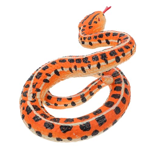Holibanna Realistische Schlangenfigur Spielzeug Simulierte Schlangenmodell für Kinder Flexible Gummischlange für Streiche und Dekoration von Holibanna