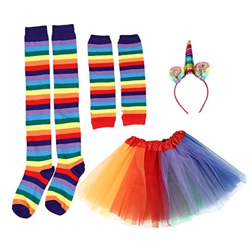 Holibanna Regenbogen Tutu Kostü Für Mehrlagiger Tüllrock Mit Rüschen Ideal Für Partys Und Fotoshootings Inkl Haarschmuck Handschuhe Und Socken Bunte Ballettkleidung Für ädchen Holibanna Regenbogen Tutu Kostü Für Mehrlagiger Tüllrock Mit Rüschen Ideal Für Partys Und Fotoshootings Inkl Haarschmuck Handschuhe Und Socken Bunte Ballettkleidung Für ädchen von Holibanna