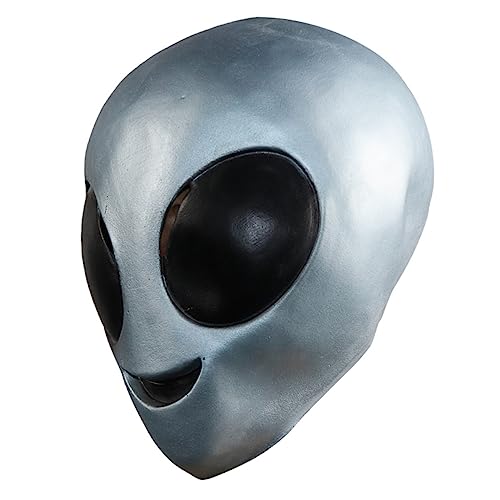 Holibanna halloween kostüm halloween costume Alien-Maske Halloween-Gesichtsmaske Tiara Kleider Außerirdische Maske für Halloween Außerirdische Maske für Party Cosplay Haube bilden Kleidung von Holibanna
