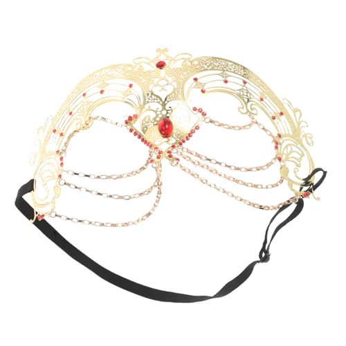 Holibanna Rhinestone Tassel Halbgesichts Maske mit Dekorativer Kette Luxuriöses Party Masken Cosplay für Damen Atmungsaktives Leichtes Design für Halloween Maskenball und Kostümfeste Holibanna Rhinestone Tassel Halbgesichts Maske mit Dekorativer Kette Luxuriöses Party Masken Cosplay für Damen Atmungsaktives Leichtes Design für Halloween Maskenball und Kostümfeste von Holibanna