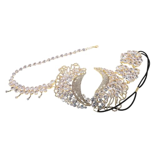 Holibanna Rhinestone für Damen Elegante Venezianische Halbmaske mit Elastischem Band für Prom Ball Mardi Gras Halloween und Karneval Funkelndes Party-accessoire von Holibanna