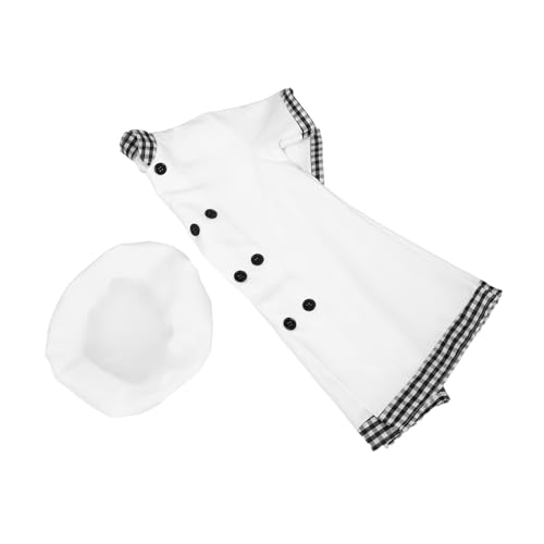 Holibanna Rollenspielkostüm Für Kinder Zum Kochen: Kochschürze Und Mütze Für Mädchen, Für Bühnenauftritte, Rollenspiele Und Feiertagsveranstaltungen von Holibanna
