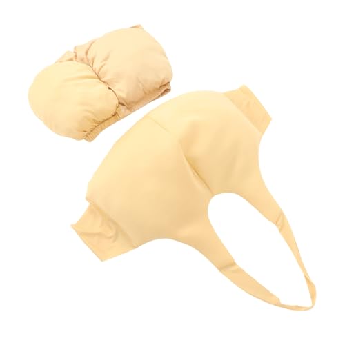 Holibanna Santa Claus Kostüm Padded Bauch und Fake Po Realistisches Weihnachts-accessoire für Witzige Verkleidung Leichtes Bequemes Cosplay für Weihnachts Halloween-partys von Holibanna