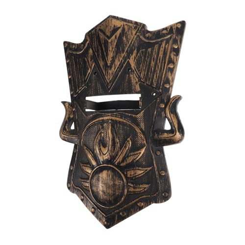 Holibanna Schild Leichtes Halloween Requisiten Jungen Rollenspiel zubehör für Jungen Schild Ritter runder Schild Plastik Golden Holibanna Schild Leichtes Halloween Requisiten Jungen Rollenspiel zubehör für Jungen Schild Ritter runder Schild Plastik Golden von Holibanna