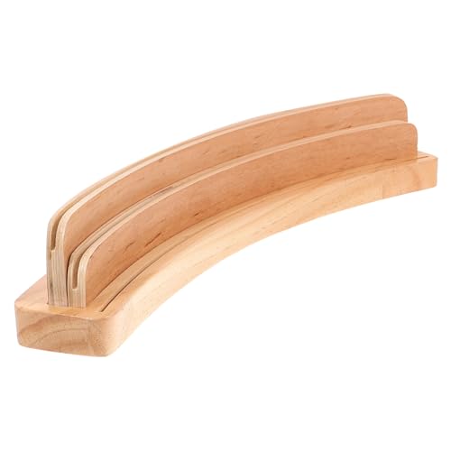 Holibanna Spielkartenhalter für Erwachsene Mini Deck groß Händler spielkartenhalter für senioren Kartenhalter für Poker Basis für Spielkarten Spielkartenständer Spielkartenfach hölzern Beige von Holibanna