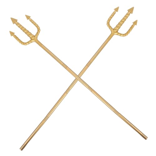 Holibanna Spiral Trident Prop Luxurious Devil Staff mit Sicherem Rundem Spitzen Design für Halloween Cosplay Bühnenauftritte und Partydekorationen von Holibanna