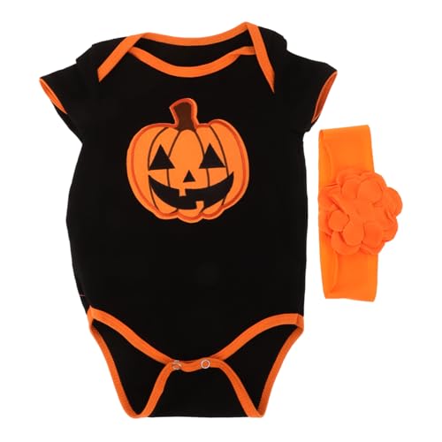 Holibanna Einzigartiger Druck Für Babys – Halloween-kürbiskostüme Kurzärmeliges Strampler-set Outfit Für Säuglinge Und Kleinkinder von Holibanna