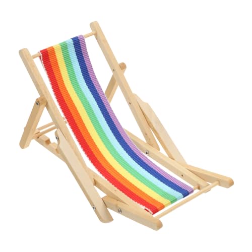 Holibanna Strandkorb-Modell Mini-Strandkörbe als Ornamente Mini-Strandkörbe zum Basteln Mini-Puppenstubenstühle Strandminiaturen zum Basteln Miniatur-Strandschmuck Holz von Holibanna