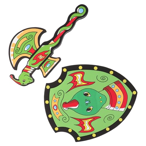 Holibanna Teiliges Kinderschaumstoff und Drachenschild Realistische Spielzeugwaffen für Fantasievolles Rollenspiel Halloween Party Piraten Cosplay Fördert Kreativität und Kooperatives Holibanna Teiliges Kinderschaumstoff und Drachenschild Realistische Spielzeugwaffen für Fantasievolles Rollenspiel Halloween Party Piraten Cosplay Fördert Kreativität und Kooperatives von Holibanna