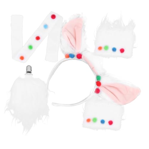 Holibanna Tier-stirnband Mit Ohren Und Satz Für Kostüm-verkleidung Bühnenauftritte Und Cosplay Leicht Und Bequem Tragbar von Holibanna