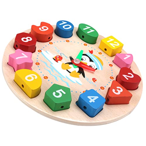 Holibanna Uhr-Lernspielzeug Uhr-Puzzle- Cartoon Uhr Kleinkinder Lernuhr Uhrlernen für Nummer Uhr Unterrichtsuhren für Spielzeuguhren hölzern Holibanna Uhr-Lernspielzeug Uhr-Puzzle- Cartoon Uhr Kleinkinder Lernuhr Uhrlernen für Nummer Uhr Unterrichtsuhren für Spielzeuguhren hölzern von Holibanna