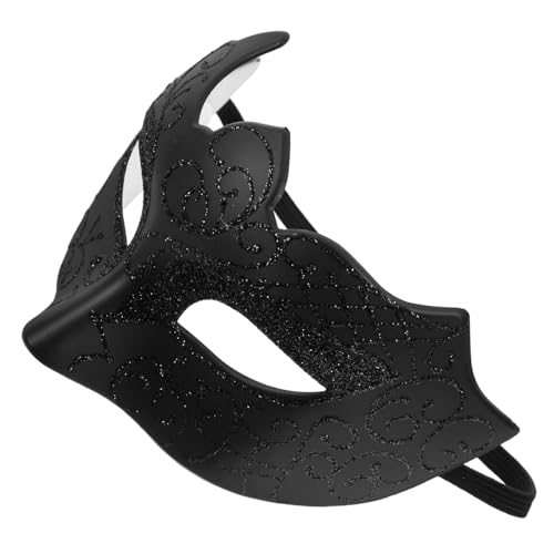 Holibanna Venezianische Halbmaske Schwarz Maskerade Maske für Damen Herren Karneval Halloween Kostüm Accessoire Mystische Party Dekoration von Holibanna