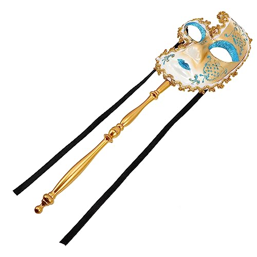 Holibanna Venezianische Maskenmaske Mit Stab Halbmaske Für Kostümpartys Halloween Maskenbälle Party-zubehör Dekorative Cosplay-maske Holibanna Venezianische Maskenmaske Mit Stab Halbmaske Für Kostümpartys Halloween Maskenbälle Party-zubehör Dekorative Cosplay-maske von Holibanna