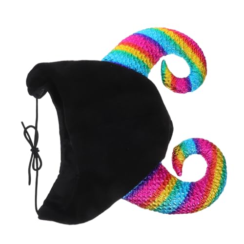 Holibanna Weicher Halloween Kuhhorn Mütze Warmes Beanie mit Teufelshörnern für Damen Herren Outdoor Winter Skifahren Cosplay Kostüm Kopfbedeckung mit Kinnriemen Holibanna Weicher Halloween Kuhhorn Mütze Warmes Beanie mit Teufelshörnern für Damen Herren Outdoor Winter Skifahren Cosplay Kostüm Kopfbedeckung mit Kinnriemen von Holibanna