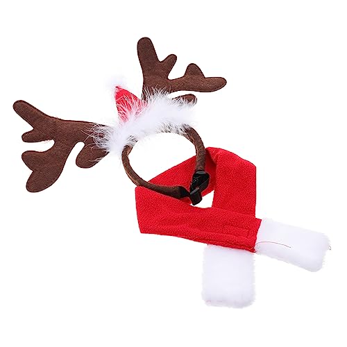 Holibanna Weihnachtliches Haustier Teilig mit Haarreif und Passendem Schal Weiches Plüschmaterial Langlebiges Hundekostüm Zubehör für Weihnachtsfeiern Vielseitige Dekoration und Holibanna Weihnachtliches Haustier Teilig mit Haarreif und Passendem Schal Weiches Plüschmaterial Langlebiges Hundekostüm Zubehör für Weihnachtsfeiern Vielseitige Dekoration und von Holibanna