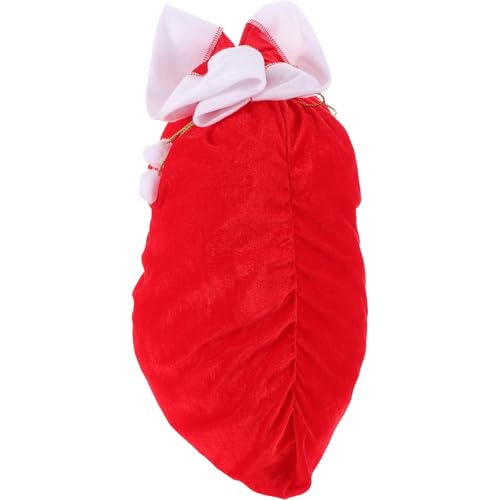 Holibanna Festliche Kordelzug Taschen Große Santa Spielzeug Tasche Weihnachten Samt Santa Claus Sack von Holibanna