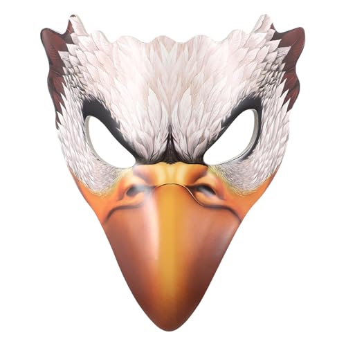 Holibanna Weiße Adlermaske Gesicht Halloween-maske Fuchs Schnabelmaske Adler Maskerade Maske Ratte Monster Horror Halloween-kratzmaske Gruselig Adlermasken Für Erwachsene Krähe Eva von Holibanna