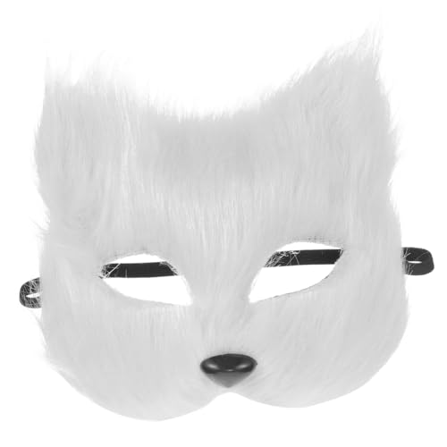Holibanna Maske Gesicht Verkleidung Fuchs Halbgesichtsmaske Requisite Tiermaske Cosplay Party von Holibanna