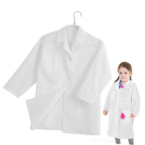 Holibanna Weißer Kittel für Wissenschaftsmäntel für Cosplay-Laborkittel laborkittel Cosplay-Kostüm für Karriere-Kostüme für Kindermantel Baumwollmischung Holibanna Weißer Kittel für Wissenschaftsmäntel für Cosplay-Laborkittel laborkittel Cosplay-Kostüm für Karriere-Kostüme für Kindermantel Baumwollmischung von Holibanna