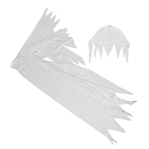 Holibanna Weißes Gespenster Kleid mit Kopfbedeckung für Halloween Cosplay Outfit für Rollenspiele Partys und Bühnenauftritte Holibanna Weißes Gespenster Kleid mit Kopfbedeckung für Halloween Cosplay Outfit für Rollenspiele Partys und Bühnenauftritte von Holibanna