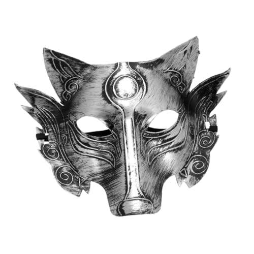 Holibanna Wolf Cosplay Maske Retro Silber Hochrealistische Halloween Tiermaske mit Elastischem Band Unisex Kostümzubehör für Maskenball Cosplay Fasching und Party Holibanna Wolf Cosplay Maske Retro Silber Hochrealistische Halloween Tiermaske mit Elastischem Band Unisex Kostümzubehör für Maskenball Cosplay Fasching und Party von Holibanna