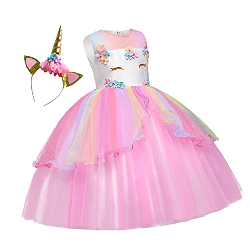 Holibanna ädchen Prinzessin Kleid Aus Tüll Mit Haarband Elegantes Festkleid Für Pink/Ideal Für Partys Und Cosplay Veranstaltungen Holibanna ädchen Prinzessin Kleid Aus Tüll Mit Haarband Elegantes Festkleid Für Pink/Ideal Für Partys Und Cosplay Veranstaltungen von Holibanna