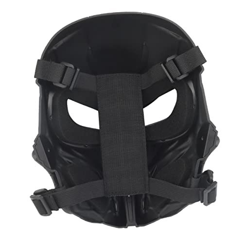 Holibanna Schwarze Vollgesichtsmaske Für Cosplay Fi-maske Outdoor- Bequem Einzigartiger Look von Holibanna