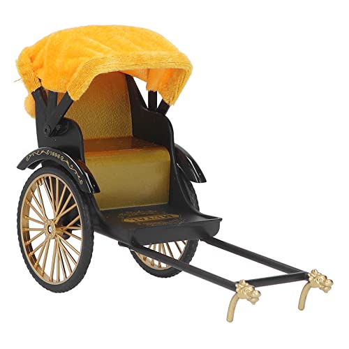 Holigie Retro Rikscha Modell Exquisite Details Nostalgische Legierungsimulation Rikscha -Sammlerdekor für Home Office (Gold) von Holigie