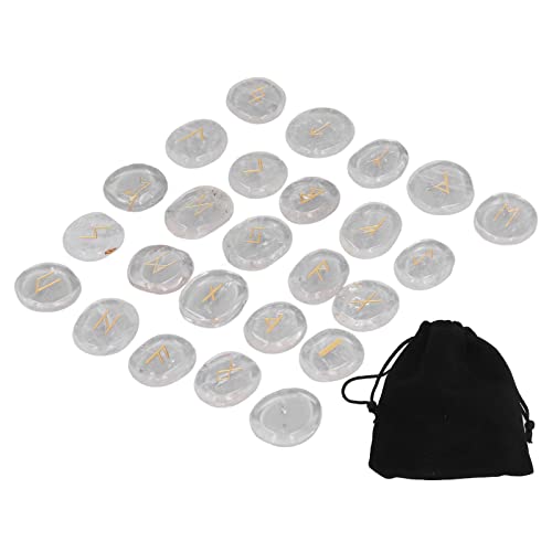 Holigie Rune Stones, Mano de obra fina, apariencia Elegante, pequeño Volumen, juego de runas de Cristal, juego de Piedras Reiki, cristales curativos y Piedras para decoración de Holigie Rune Stones, Mano de obra fina, apariencia Elegante, pequeño Volumen, juego de runas de Cristal, juego de Piedras Reiki, cristales curativos y Piedras para decoración de von Holigie