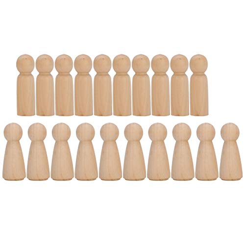 Holigie Wooden Puppet Marionette DIY Craft Kit kreative handgefertigte Malspielzeug für Kinder Familienschule 20pcs unbemalte Holzpuppen Boy Girl Designs Holigie Wooden Puppet Marionette DIY Craft Kit kreative handgefertigte Malspielzeug für Kinder Familienschule 20pcs unbemalte Holzpuppen Boy Girl Designs von Holigie