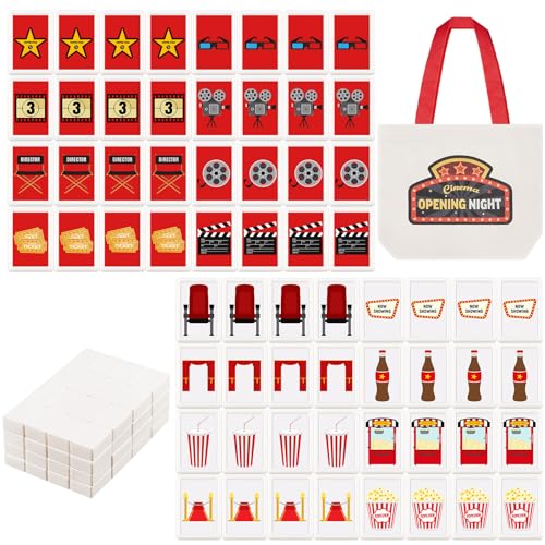 Hollowfly 65 Fliesen 30mm Movie Night Game Mahjong Block Set mit Aufbewahrungstaschen 2 Spieler Mahjong Legespiel Popcorn Getränke Muster Push Tile Game Set Kein DIY Erforderlich für Freund Familie Hollowfly 65 Fliesen 30mm Movie Night Game Mahjong Block Set mit Aufbewahrungstaschen 2 Spieler Mahjong Legespiel Popcorn Getränke Muster Push Tile Game Set Kein DIY Erforderlich für Freund Familie von Hollowfly
