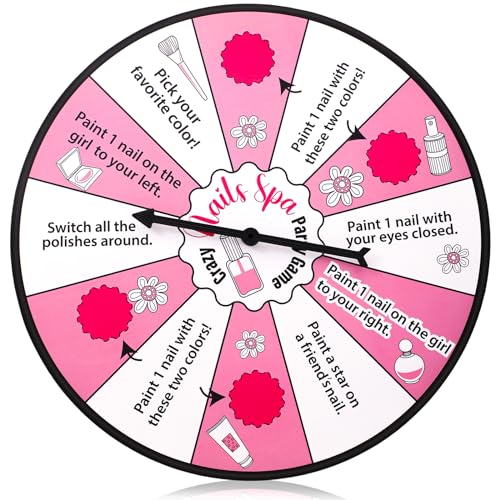 Hollowfly Nail Spa Spinner Sleepover Party Game for Sleepover Party Spa Themed Birthday Party Slumber Party Supplies Girls Party Pajama Party Spa Makeup Birthday Party Favors for Girls von Hollowfly