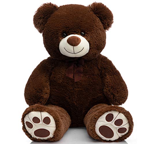 HollyHOME Teddybär Stofftier Plüsch Riesen Teddybären mit Fußabdrücken Big Bear 91.4 cm Chocolate HollyHOME Teddybär Stofftier Plüsch Riesen Teddybären mit Fußabdrücken Big Bear 91.4 cm Chocolate von HollyHOME
