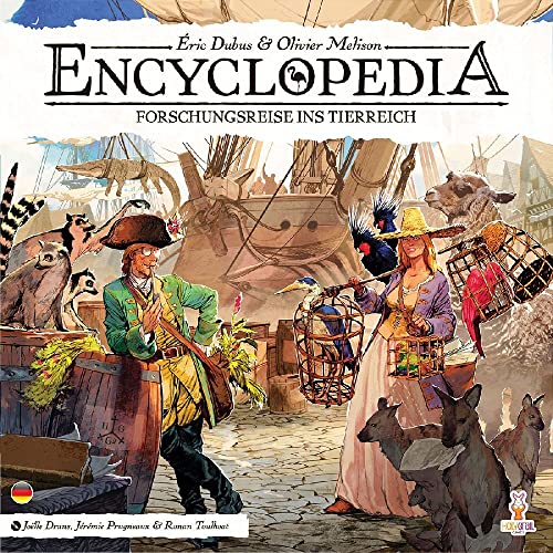 Holy Grail Games, Encyclopedia: Forschungsreise ins Tierreich, Kennerspiel, Brettspiel, 1-4 Spieler, Ab 12+ Jahren, 25 Minuten je Spieler, Deutsch von Holy Grail Games