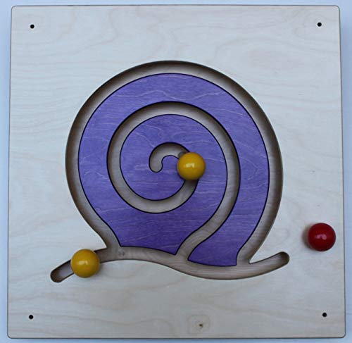 Wandspiel Schnecke / Schiebespiel / Material: Holz / Maße: 48 x 48 cm / Made in Germany / 3+ von Holz Klang & Spiel