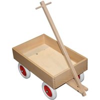 Holz Kastenwagen klein mit Kunststoffrädern von Holz Wenzel