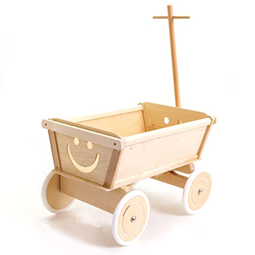 Holzfee Kinder Handwagen Holz 50 cm Buche naturbelassen vormontiert Stirnwände herausnehmbar Holzfee Kinder Handwagen Holz 50 cm Buche naturbelassen vormontiert Stirnwände herausnehmbar von Holzfee