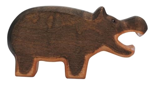 HolzWald - 5529 - Exotische Tiere, Nilpferd, Maul offen, Holz, Handarbeit, 7,8cm x 14,8cm x 2,5cm HolzWald - 5529 - Exotische Tiere, Nilpferd, Maul offen, Holz, Handarbeit, 7,8cm x 14,8cm x 2,5cm von HolzWald