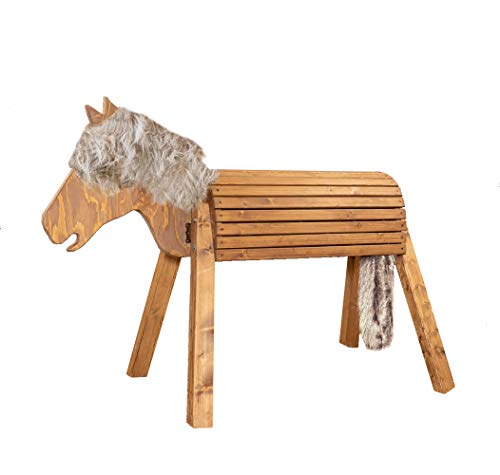 Holzpferd - Mäxchen kreative Reitstunden - hilft bei der Motorik - beweglicher Kopf - Handgefertigt in Deutschland - Kastanien Lasur - melierte Mähne - 90cm Sitzhöhe Holzpferd - Mäxchen kreative Reitstunden - hilft bei der Motorik - beweglicher Kopf - Handgefertigt in Deutschland - Kastanien Lasur - melierte Mähne - 90cm Sitzhöhe von Holzpferd
