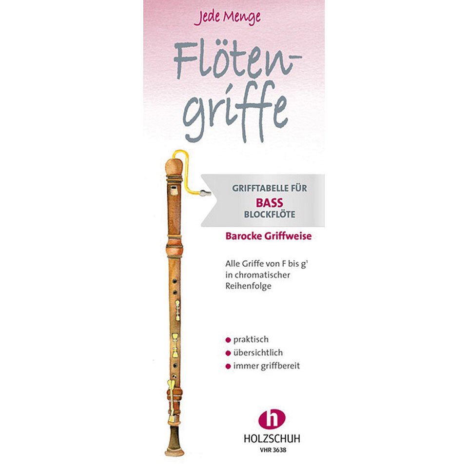 Holzschuh Jede Menge Flötengriffe : für Bassblockflöte Lehrbuch von Holzschuh